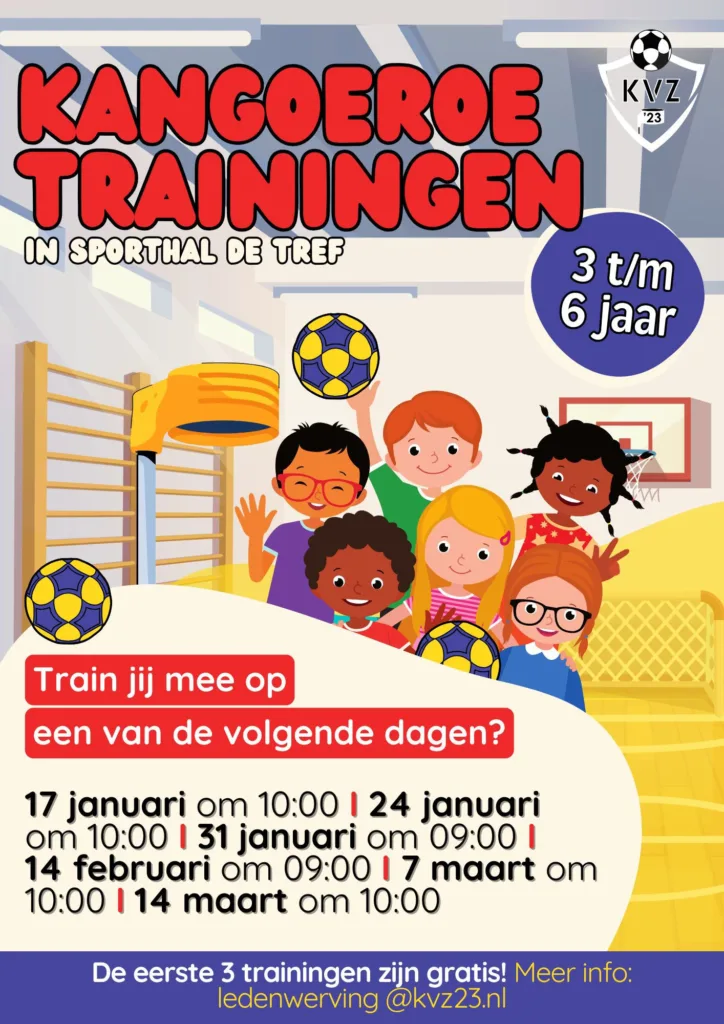Train mee op 17 januari, 24 januari, 31 januari, 14 februari, 7 maart en 14 maart!!